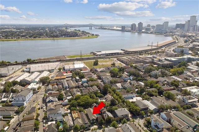 2462 Royal St, New Orleans, LA 70117 - drone / aerial view featuring a water view