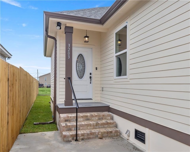 view of entrance to property