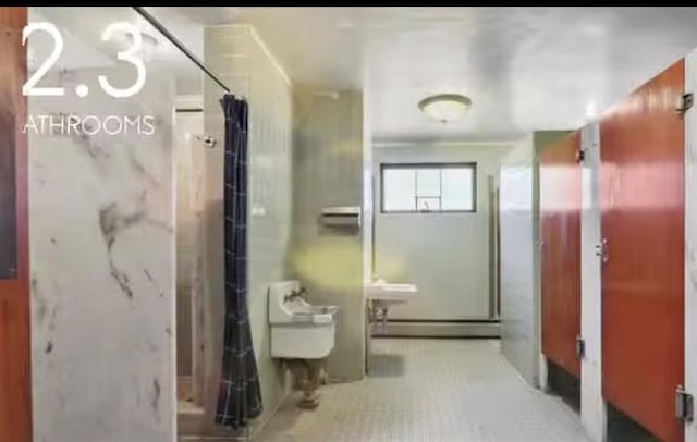 full bath with walk in shower