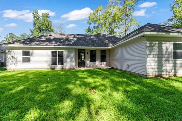 110 Inspiration Ln, Covington, LA 70433 - rear view of property with a yard