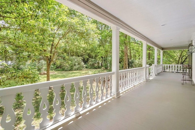 view of patio / terrace featuring covered porch