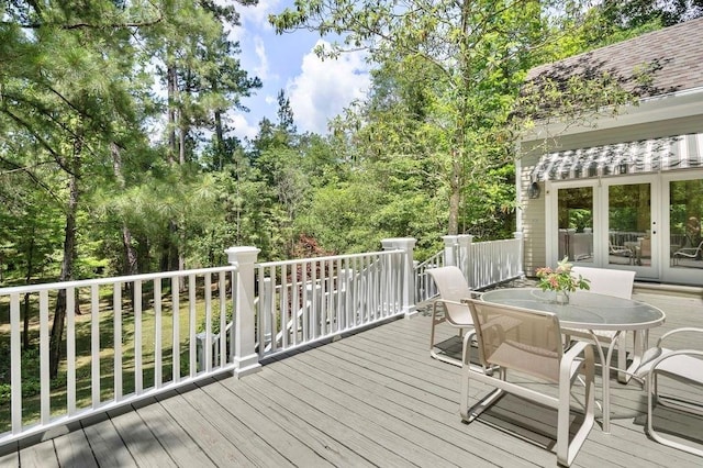 73527 Military Rd, Covington, LA 70435 - deck with outdoor dining space and french doors