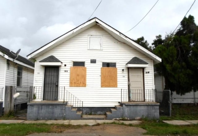 view of bungalow-style house