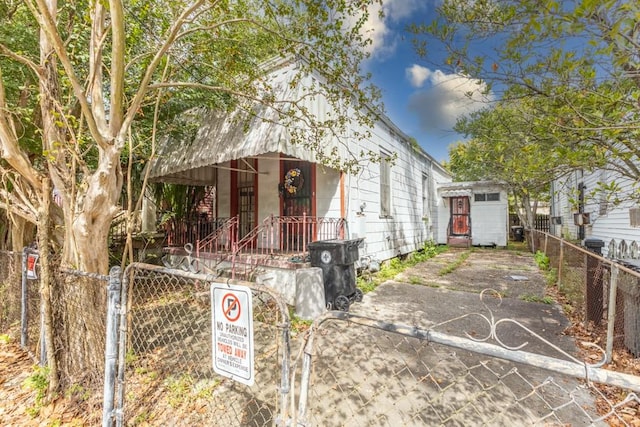 view of front of home