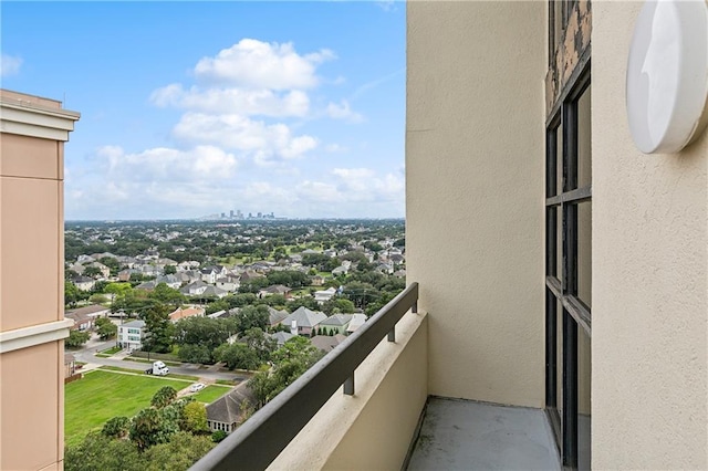 view of balcony