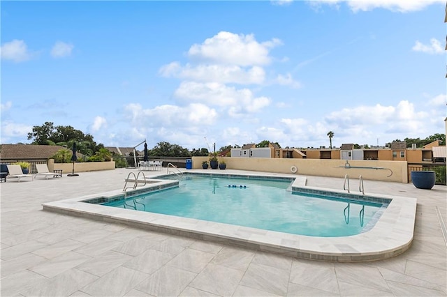 view of pool with a patio