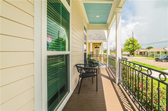 view of balcony