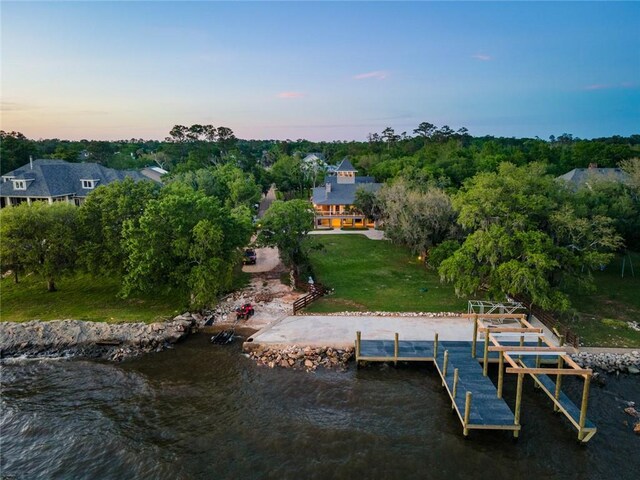 115 Holly St, Mandeville, LA 70448 - aerial view at dusk of a water view