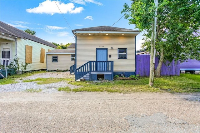 view of bungalow-style house