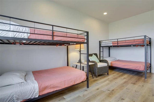 bedroom featuring hardwood / wood-style floors