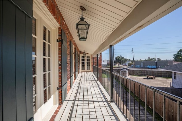 view of balcony