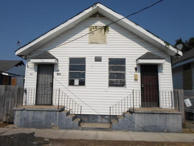 view of bungalow-style house