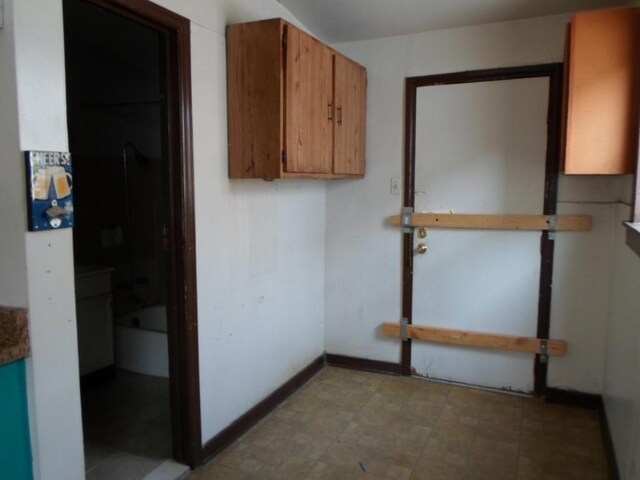 view of clothes washing area