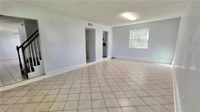 view of tiled spare room