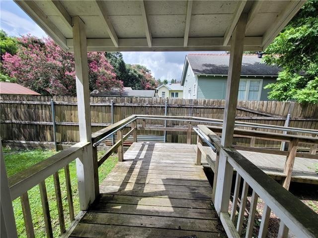 dock area featuring a deck