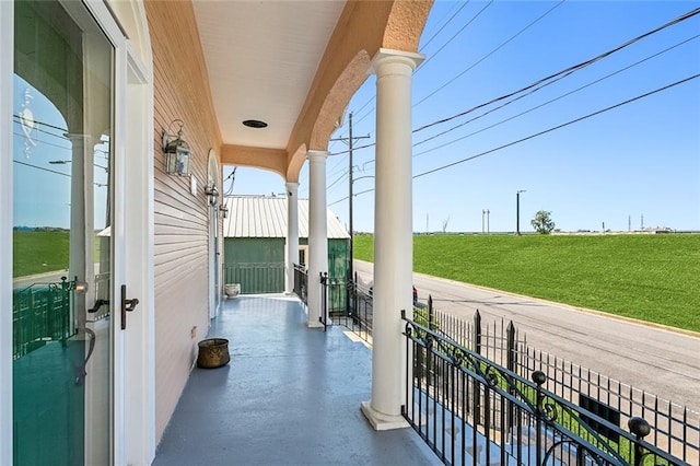 view of balcony