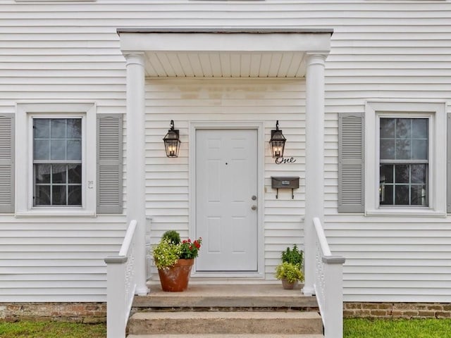 view of entrance to property