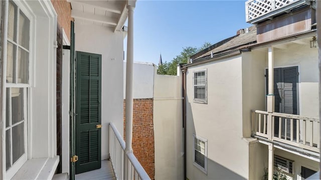 view of balcony