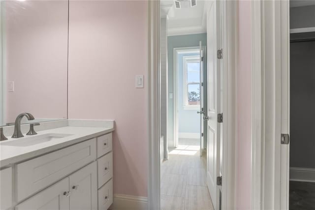 bathroom with vanity