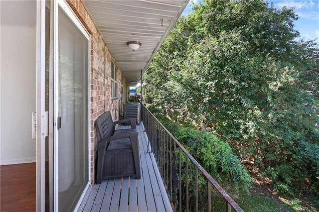 view of balcony