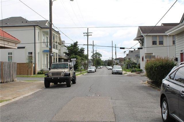 view of road