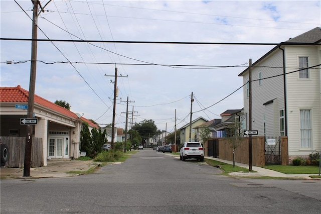 view of road