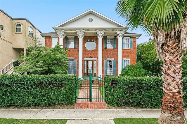 view of neoclassical / greek revival house