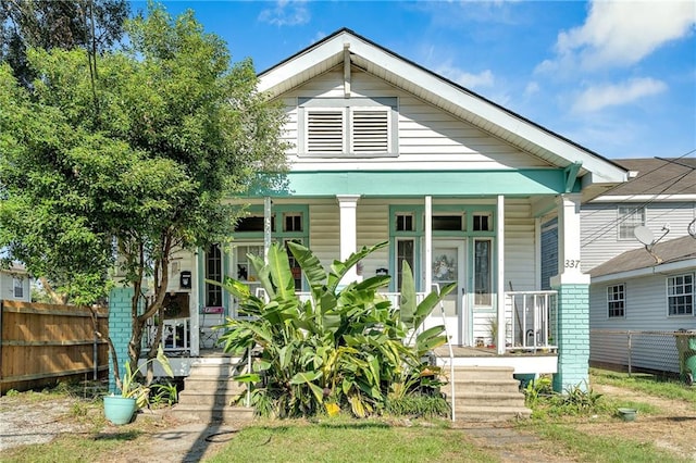 view of bungalow-style house