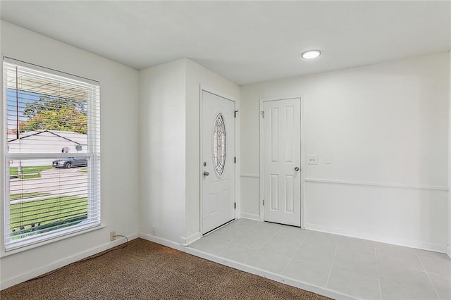 view of tiled entryway