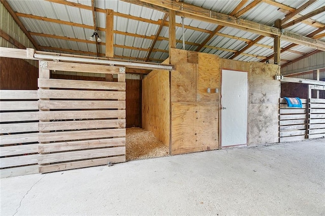 view of horse barn