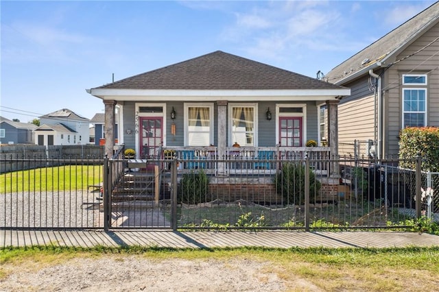 bungalow-style house featuring covered porch