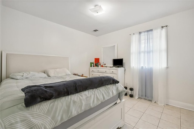 view of tiled bedroom