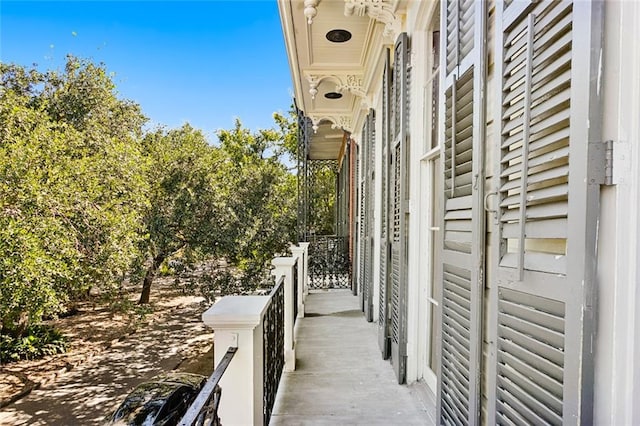 view of balcony