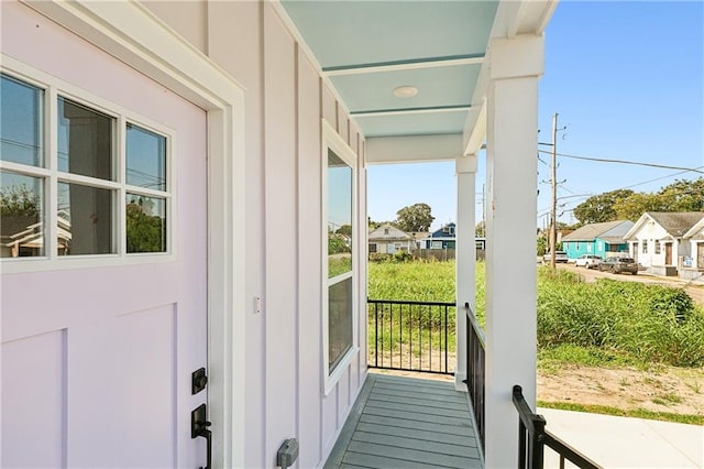 balcony with covered porch