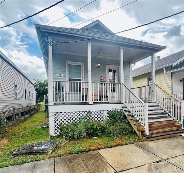 bungalow-style house featuring a porch