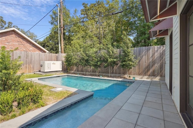 view of pool featuring a fenced in pool and a fenced backyard