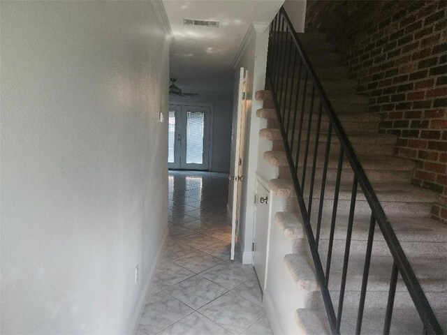 336 Indian Village Rd Unit 7, Slidell, LA 70461 - stairs featuring ornamental molding and baseboards