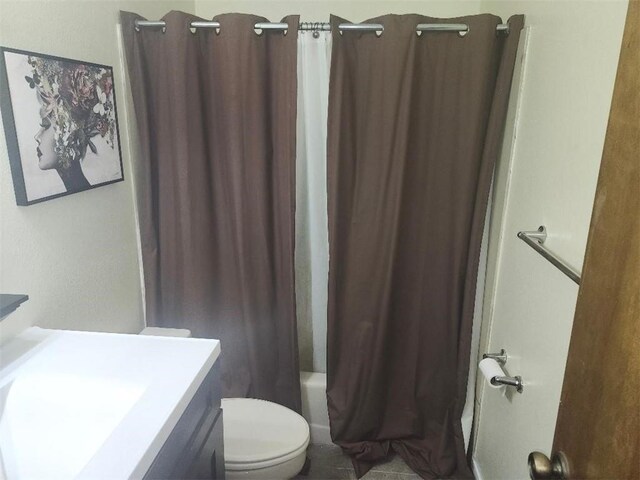 336 Indian Village Rd Unit 7, Slidell, LA 70461 - full bathroom with toilet, shower / bath combo, and vanity