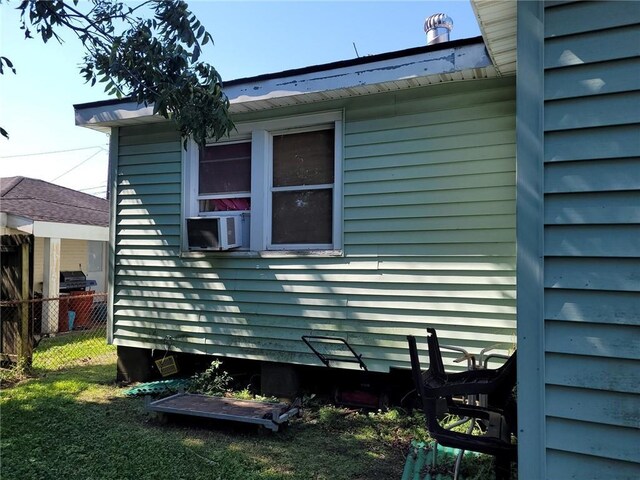 view of property exterior featuring cooling unit