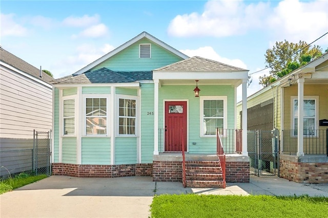 view of bungalow-style home