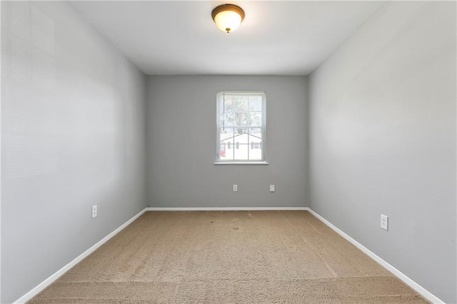 view of carpeted empty room