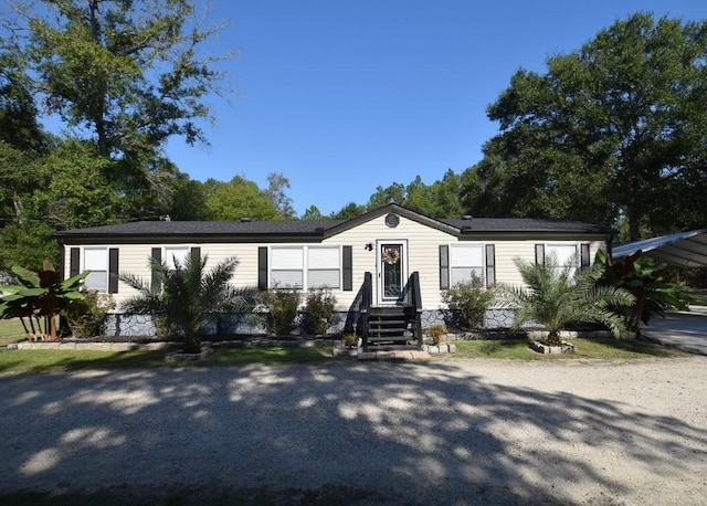 view of manufactured / mobile home