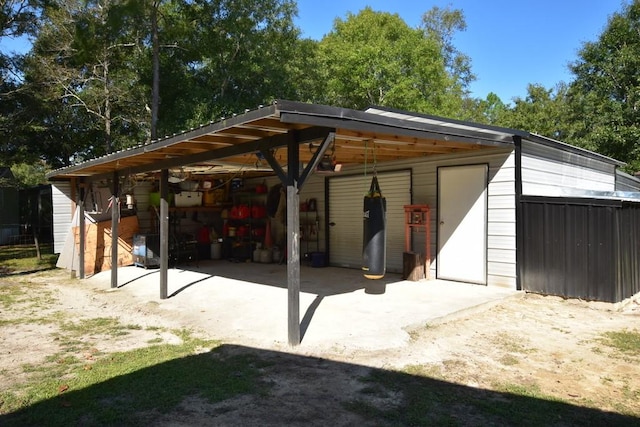 view of horse barn