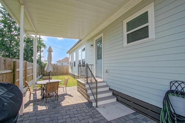 view of patio / terrace with grilling area