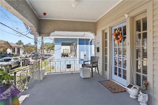 balcony with a porch