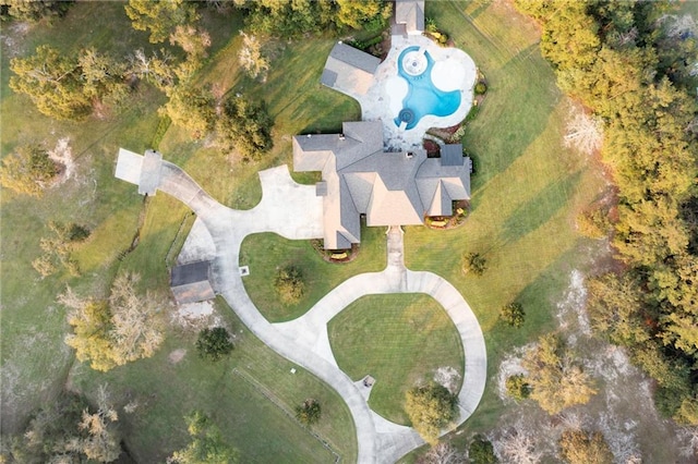 65520 S Hickory Dr, Pearl River, LA 70452 - aerial view of property's location featuring a pool area