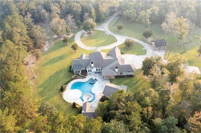65520 S Hickory Dr, Pearl River, LA 70452 - bird's eye view of a pool area