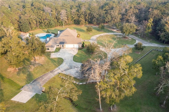 65520 S Hickory Dr, Pearl River, LA 70452 - aerial view of property's location featuring a forest