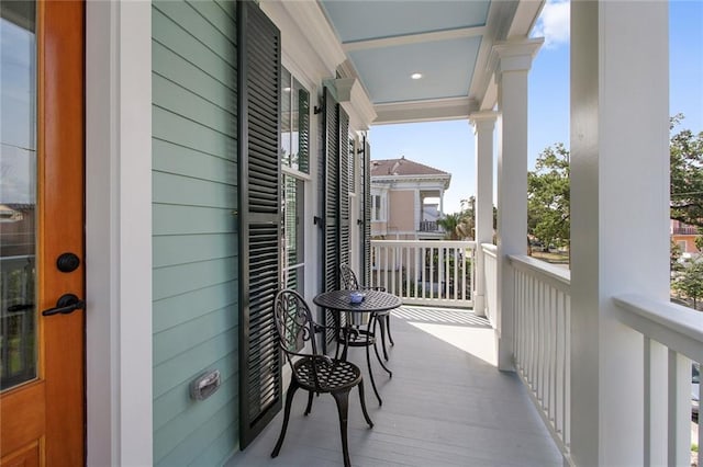 view of balcony