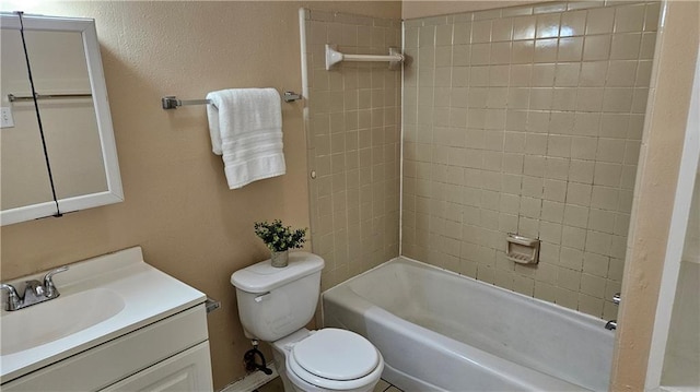 1114 N Dorgenois St, New Orleans, LA 70119 - bathroom with shower / bathing tub combination, vanity, and toilet